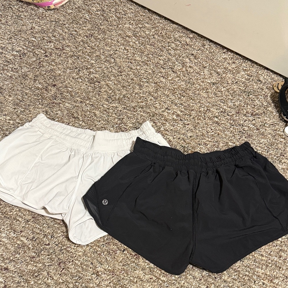 lululemon athletica Black and White Athletic Shorts